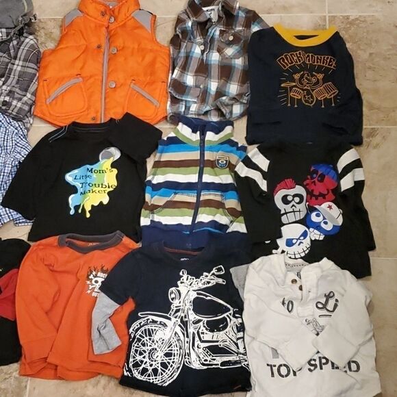 Baby boy long sleeve shirt bundle - Picture 2 of 6